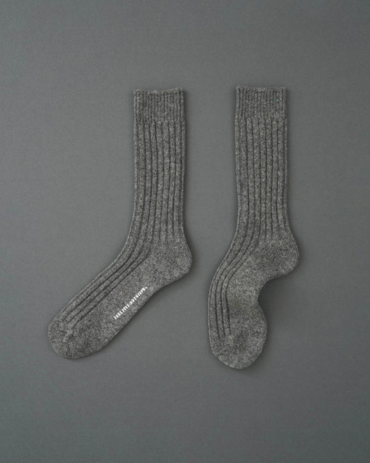BASIC RIBBED-double cylinder socks
