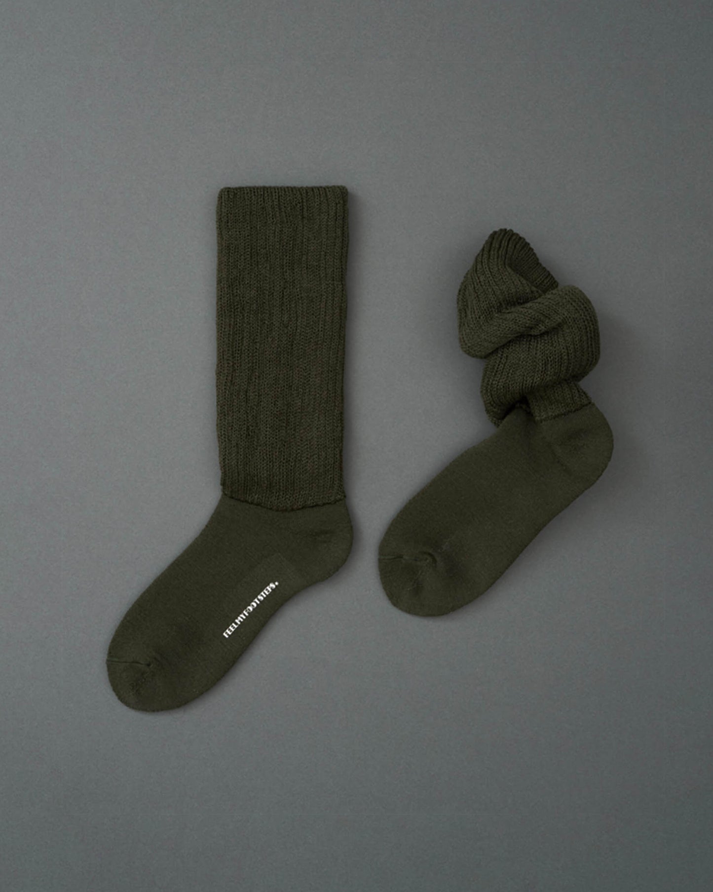 DOUBLE WARMER-wool loose socks