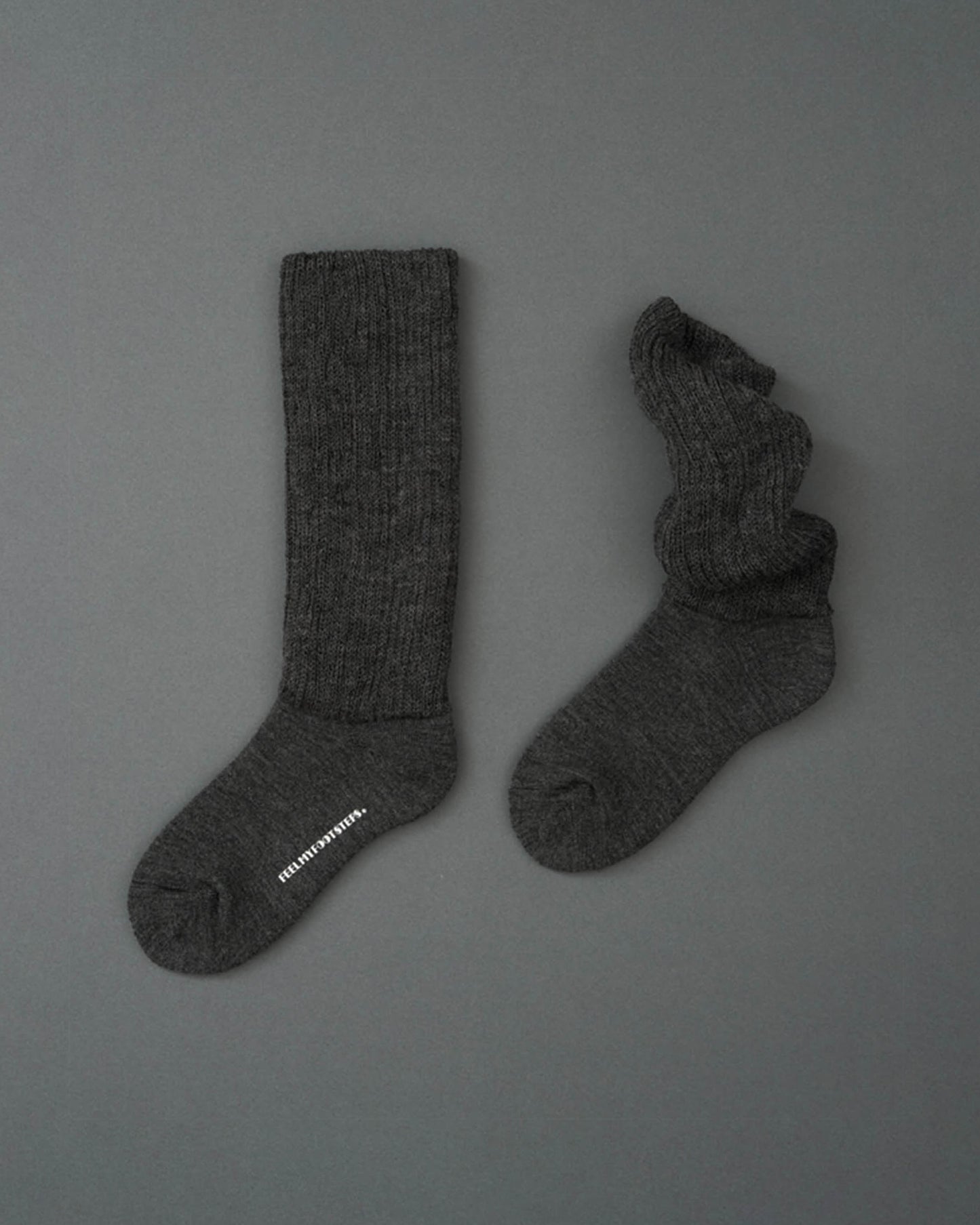 DOUBLE WARMER-wool loose socks