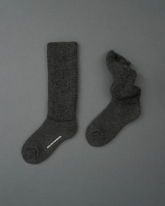 DOUBLE WARMER-wool loose socks
