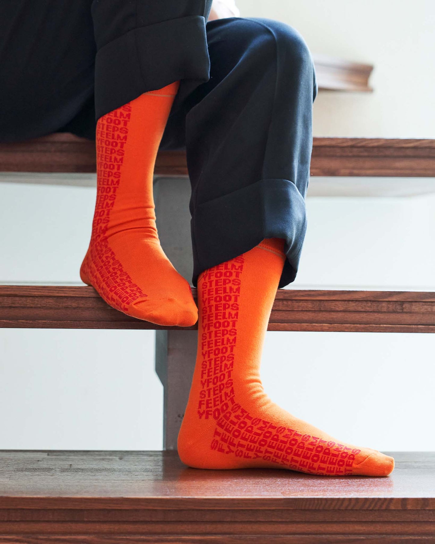 LETTER-pattern socks