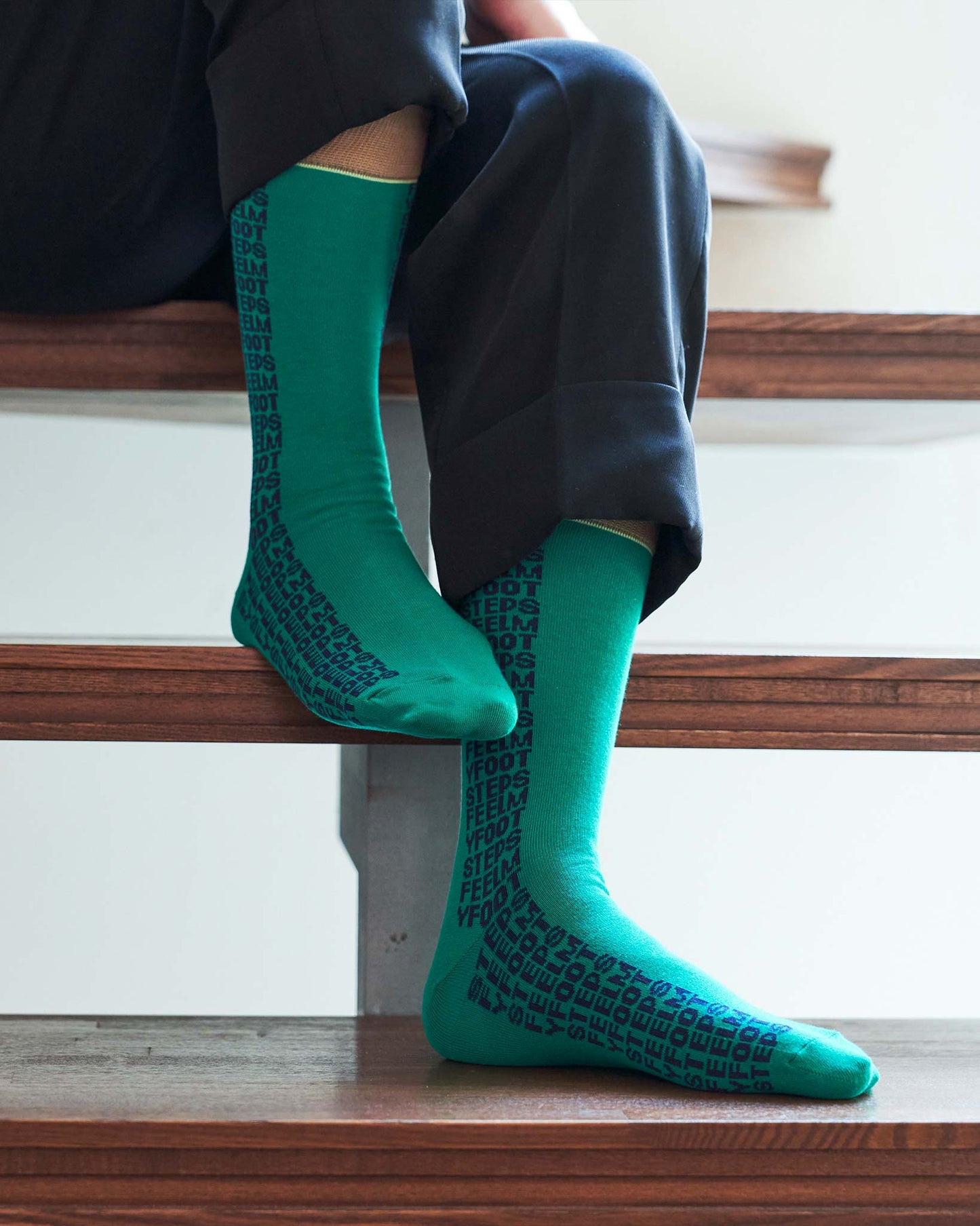LETTER-pattern socks