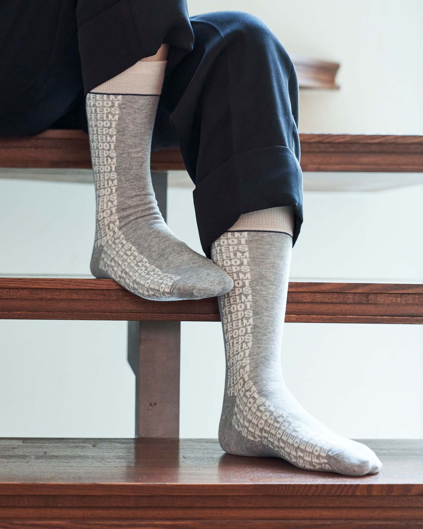 LETTER-pattern socks