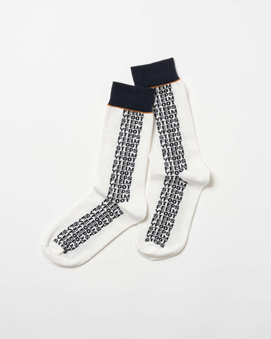 LETTER-pattern socks
