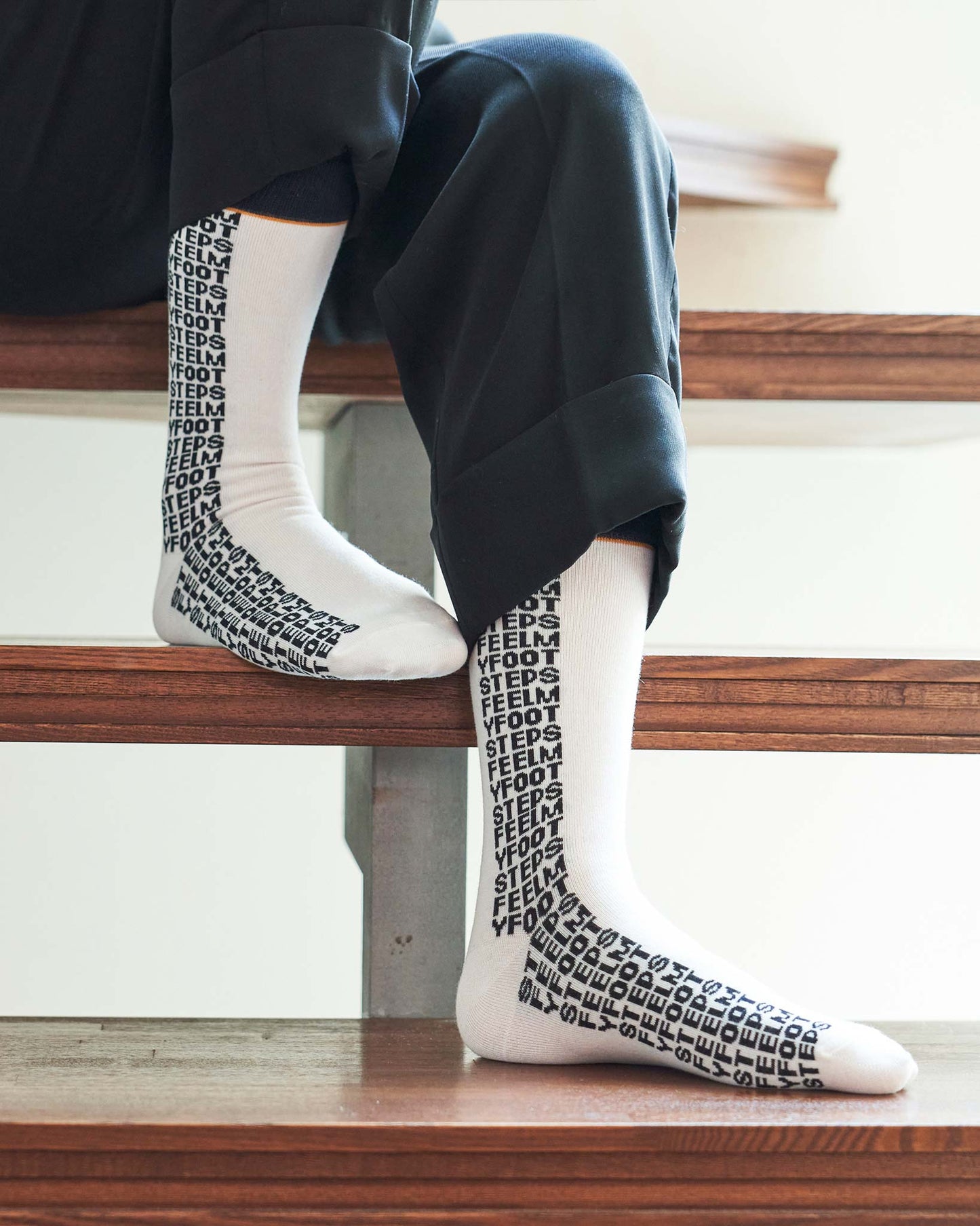 LETTER-pattern socks