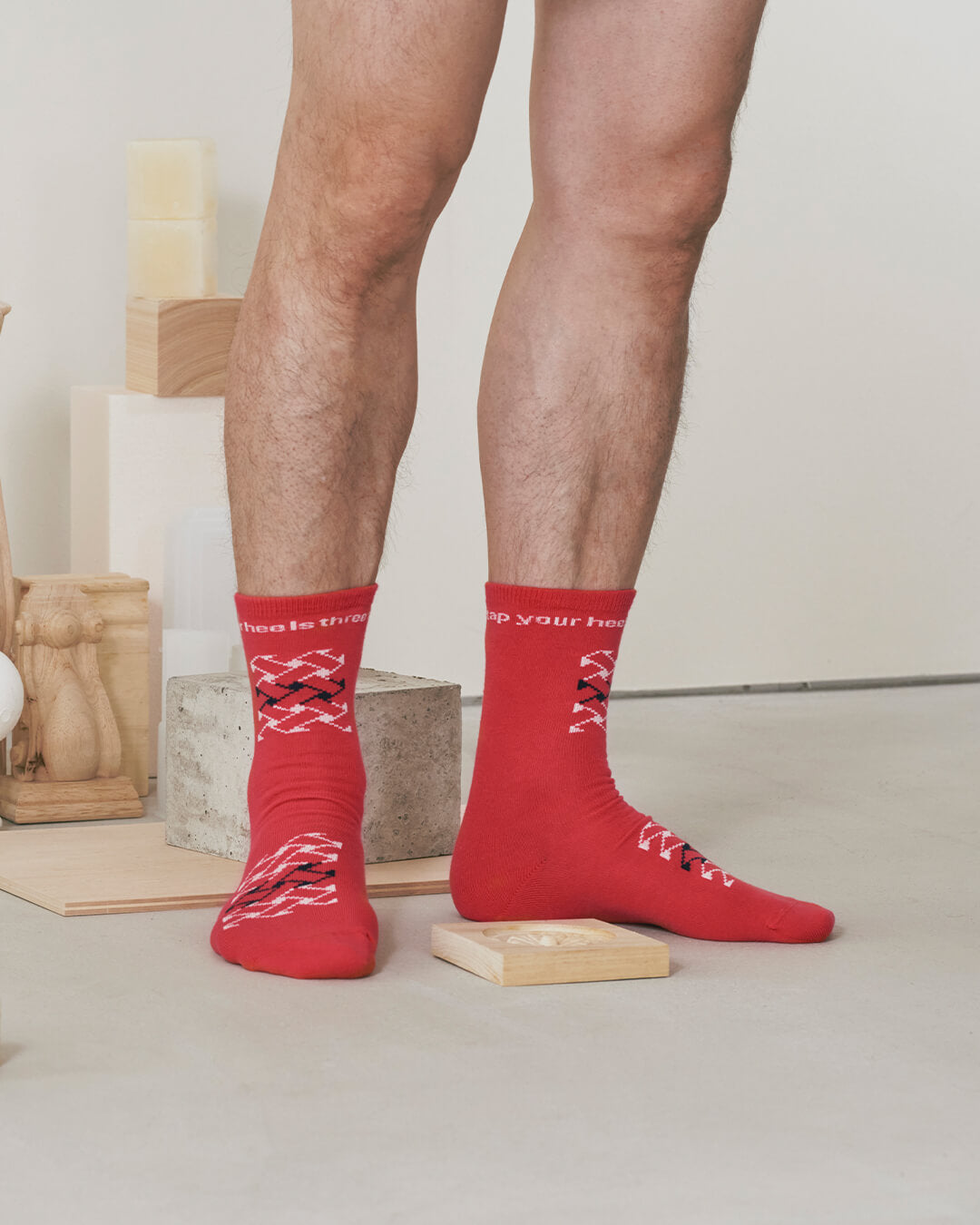 WEAVE-cotton crew socks
