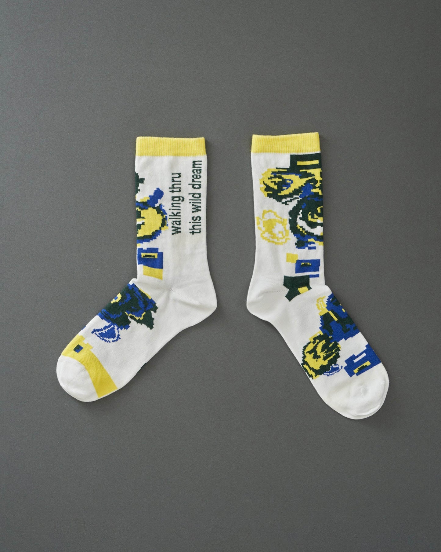 ROSE-cotton crew socks