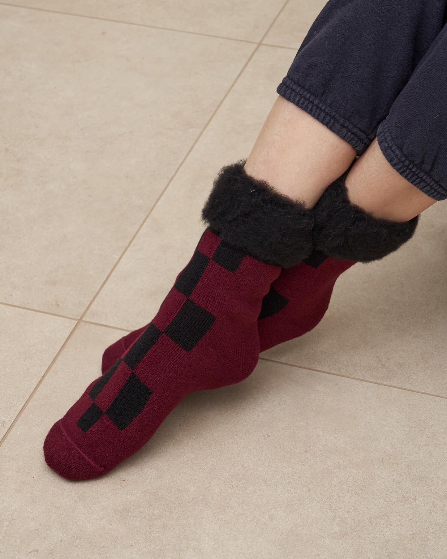 Gift Box｜LATTICE〈bordeaux〉＆ FOREST〈navy〉（2 Pairs / S-M）