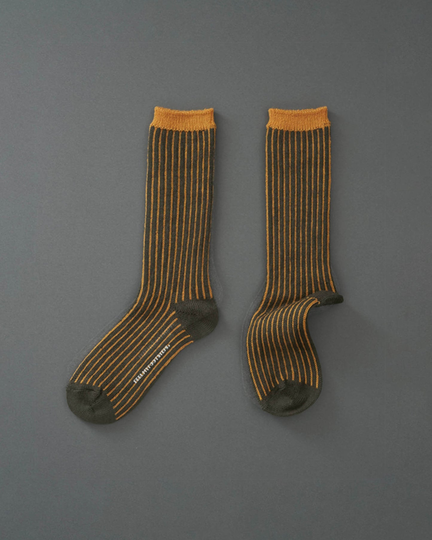 TWO TONE RIBBED-double cylinder socks