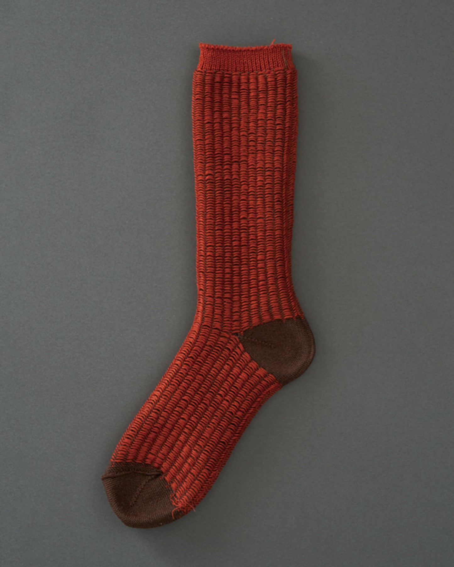 TWO TONE RIBBED-double cylinder socks