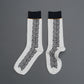 LETTER-pattern socks