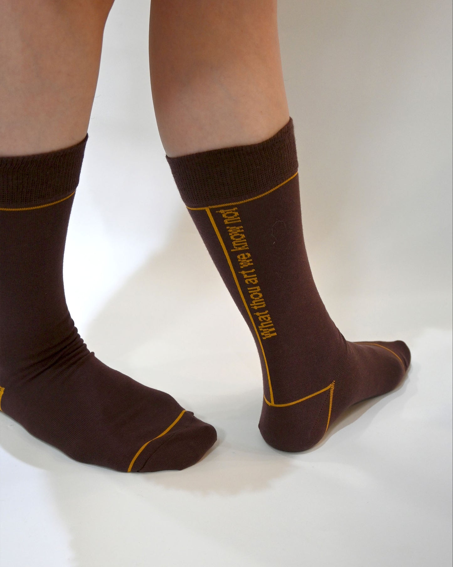 WE KNOW NOT-crew socks