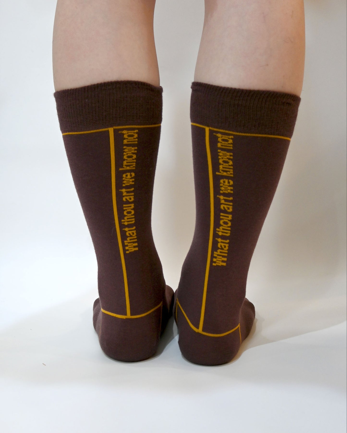 WE KNOW NOT-crew socks