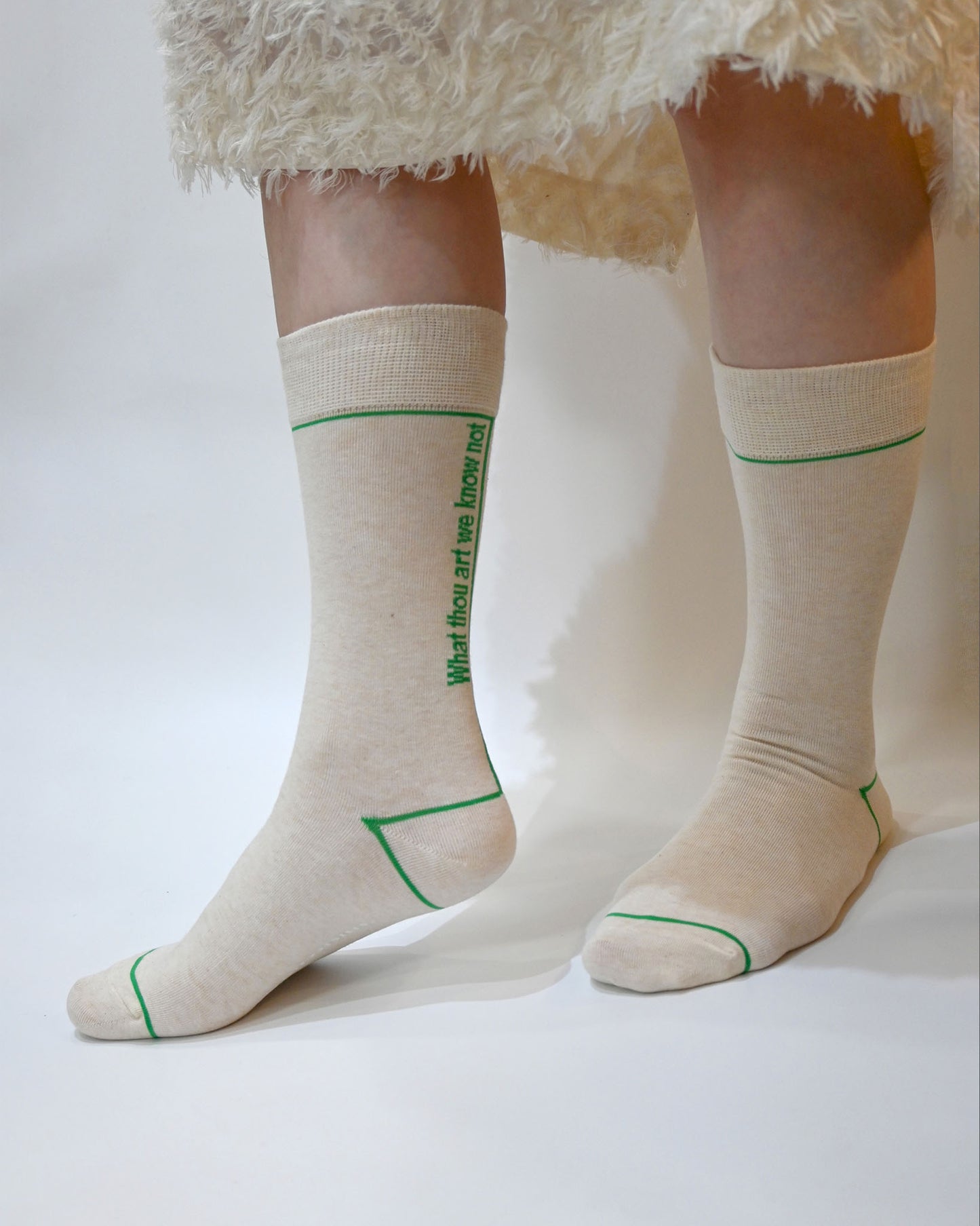 WE KNOW NOT-crew socks