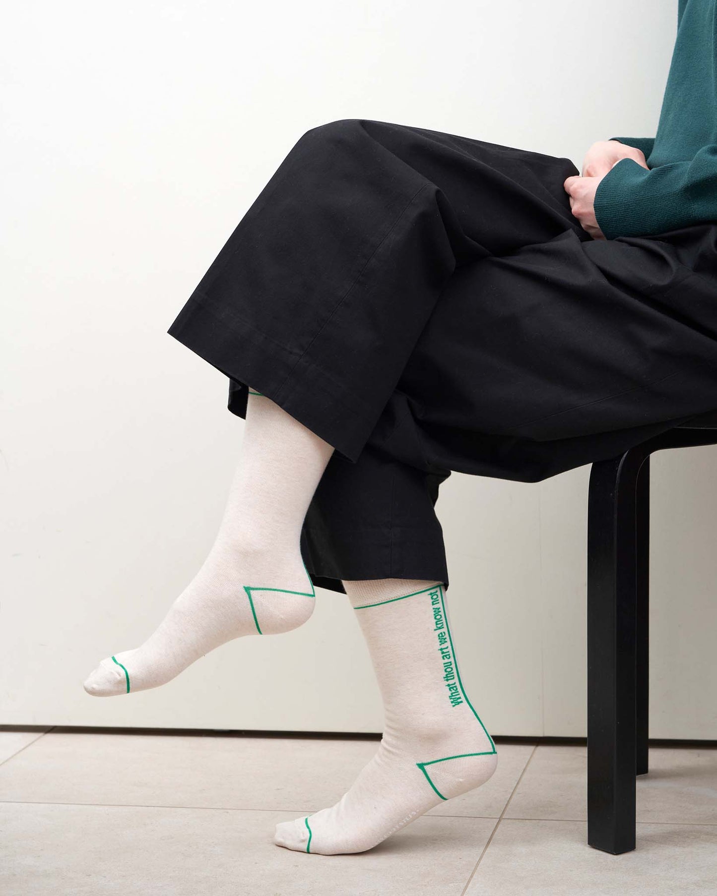 WE KNOW NOT-crew socks