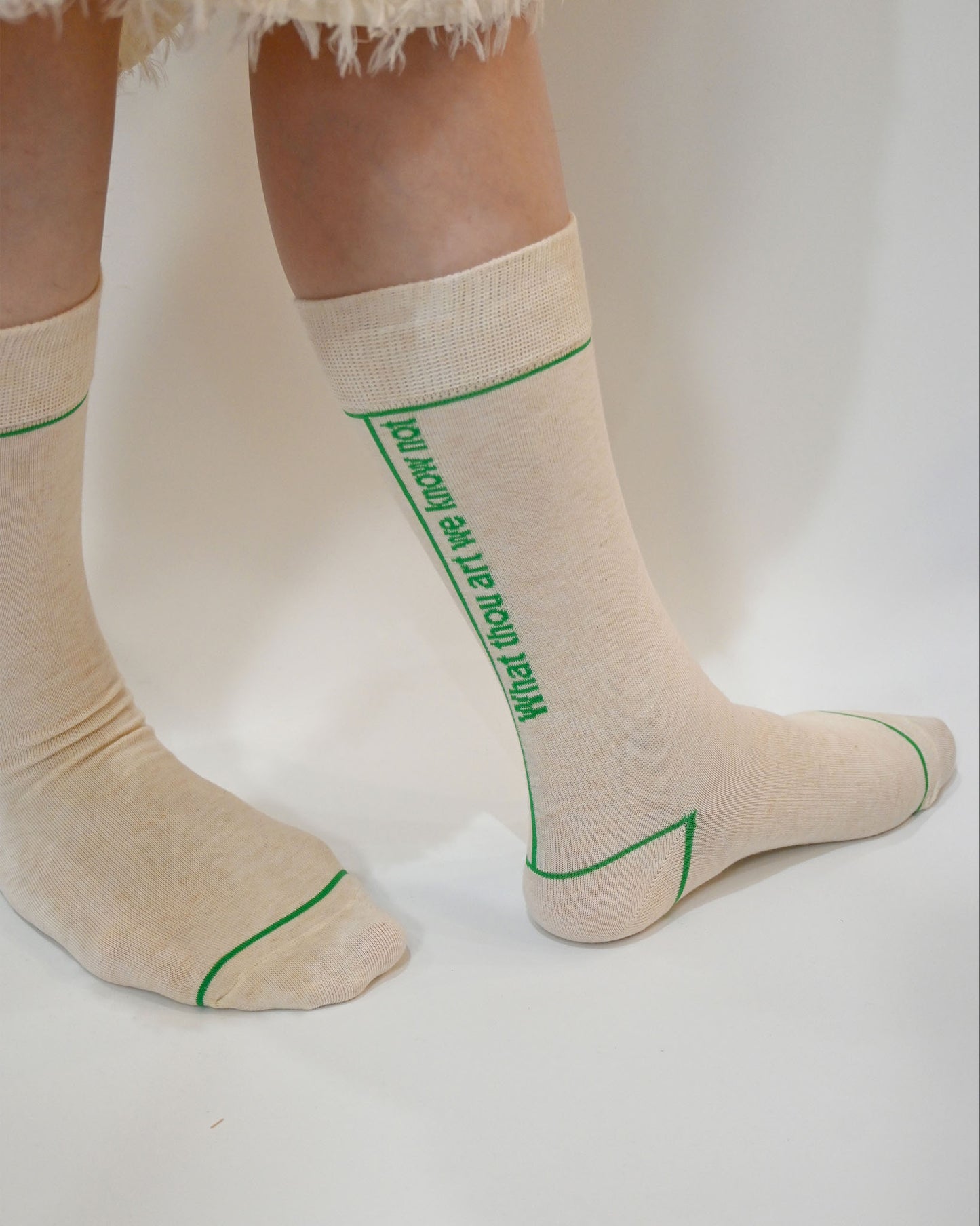 WE KNOW NOT-crew socks