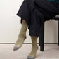 TWO TOUN RIBBED-crew socks