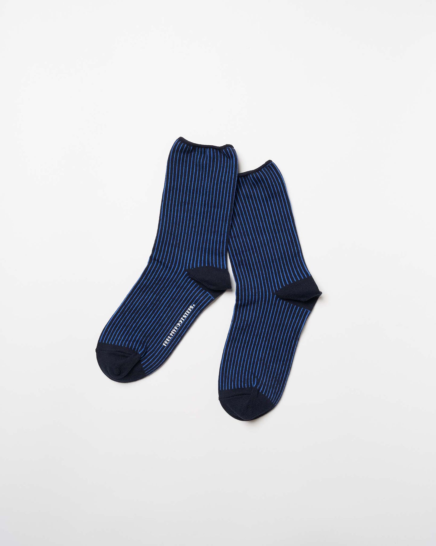TWO TOUN RIBBED-crew socks