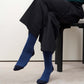 TWO TOUN RIBBED-crew socks