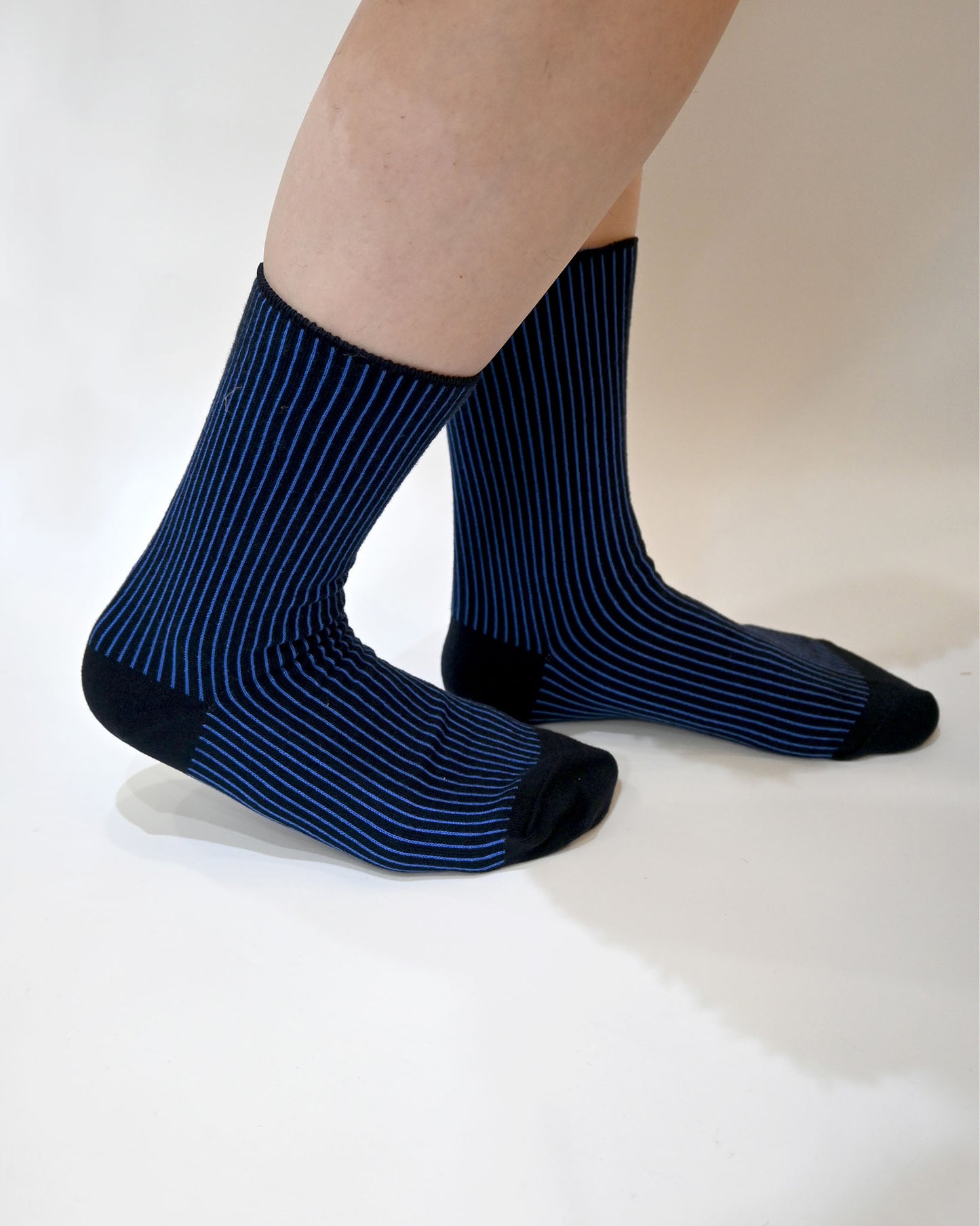 TWO TOUN RIBBED-crew socks