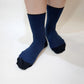 TWO TOUN RIBBED-crew socks