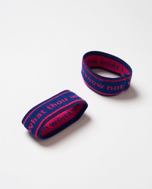 foot bands-what thou art we know not.