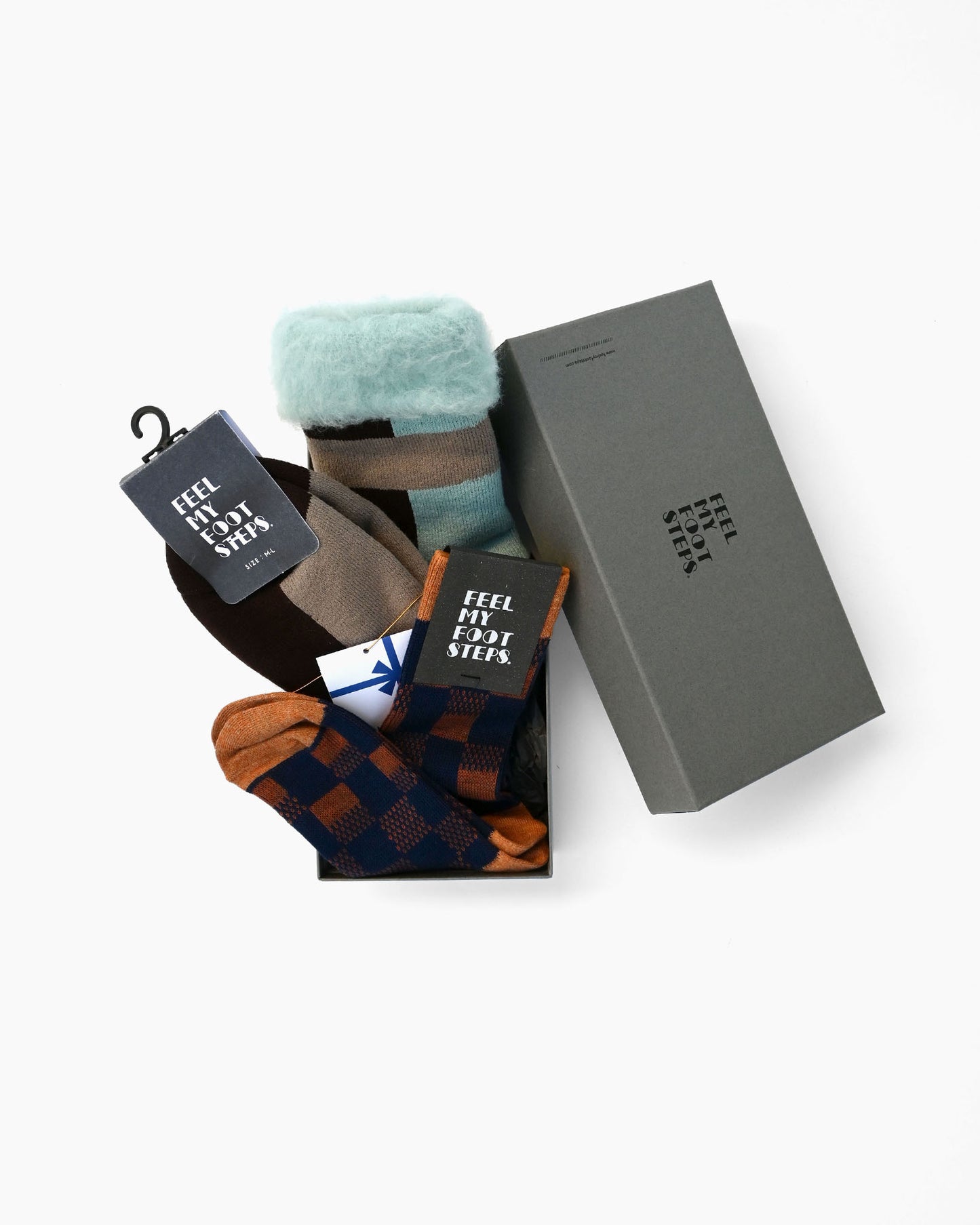 Gift Box｜TOUN-M〈brown〉＆BISHOP〈navy〉（2 Pairs / M-L）