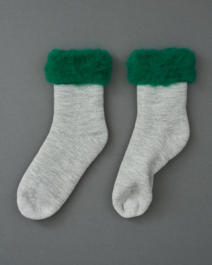 SIMPLE-fluffy socks-light light grey