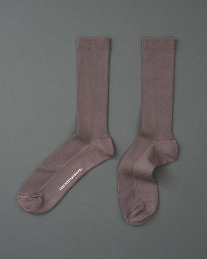 SMOOTHIE-double cylinder socks-smoke grey