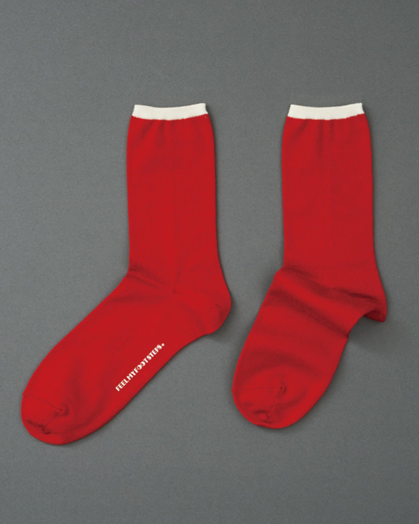 SIMPLE-pattern socks-red