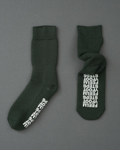 SOLID-merino wool climbing socks-green