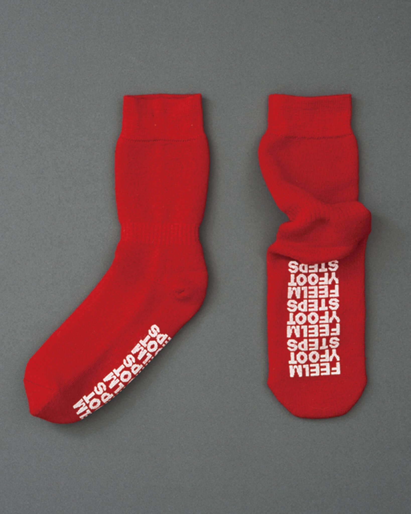 SOLID-merino wool climbing socks-red