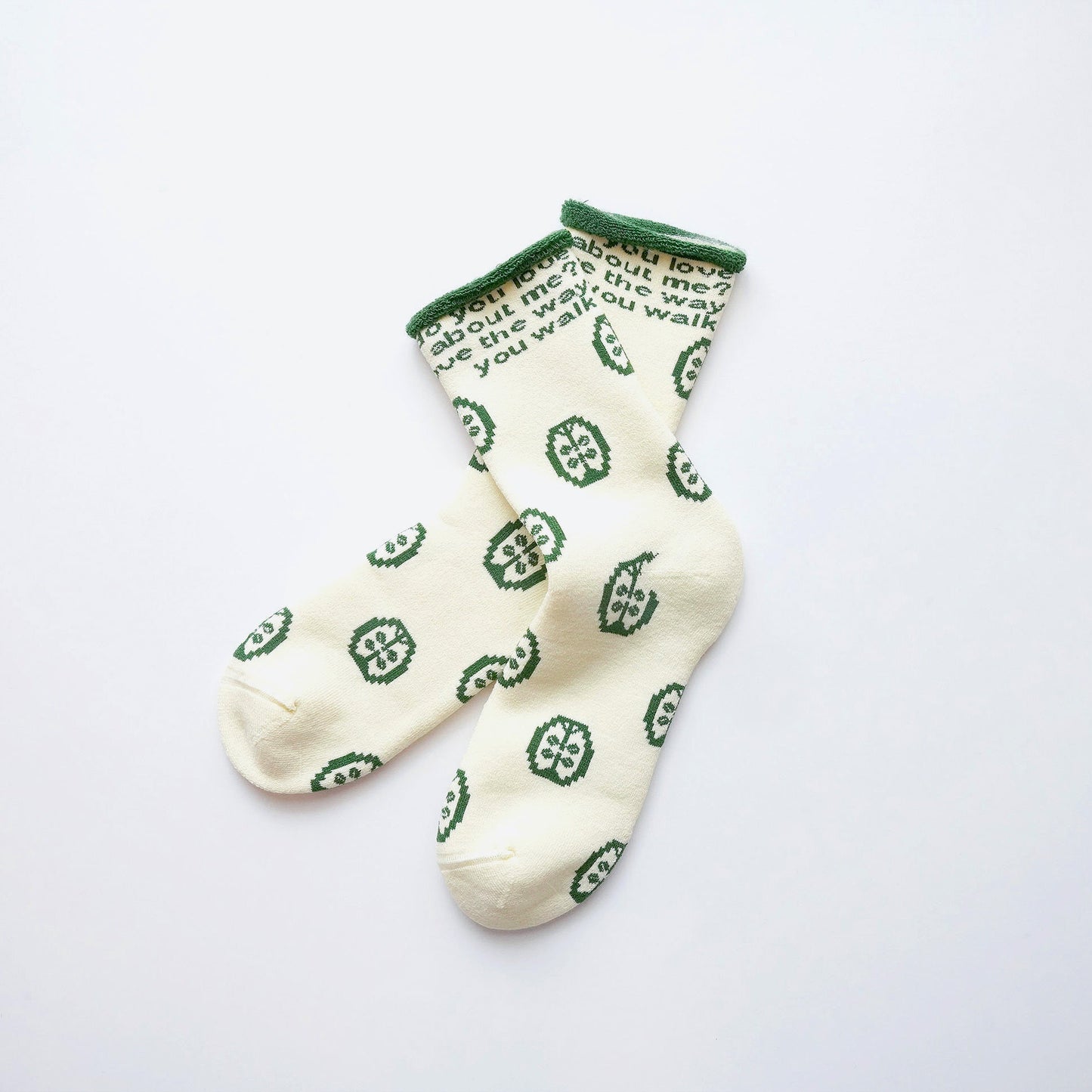 CLOVER-rich terry socks