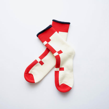 LATTICE-rich terry socks