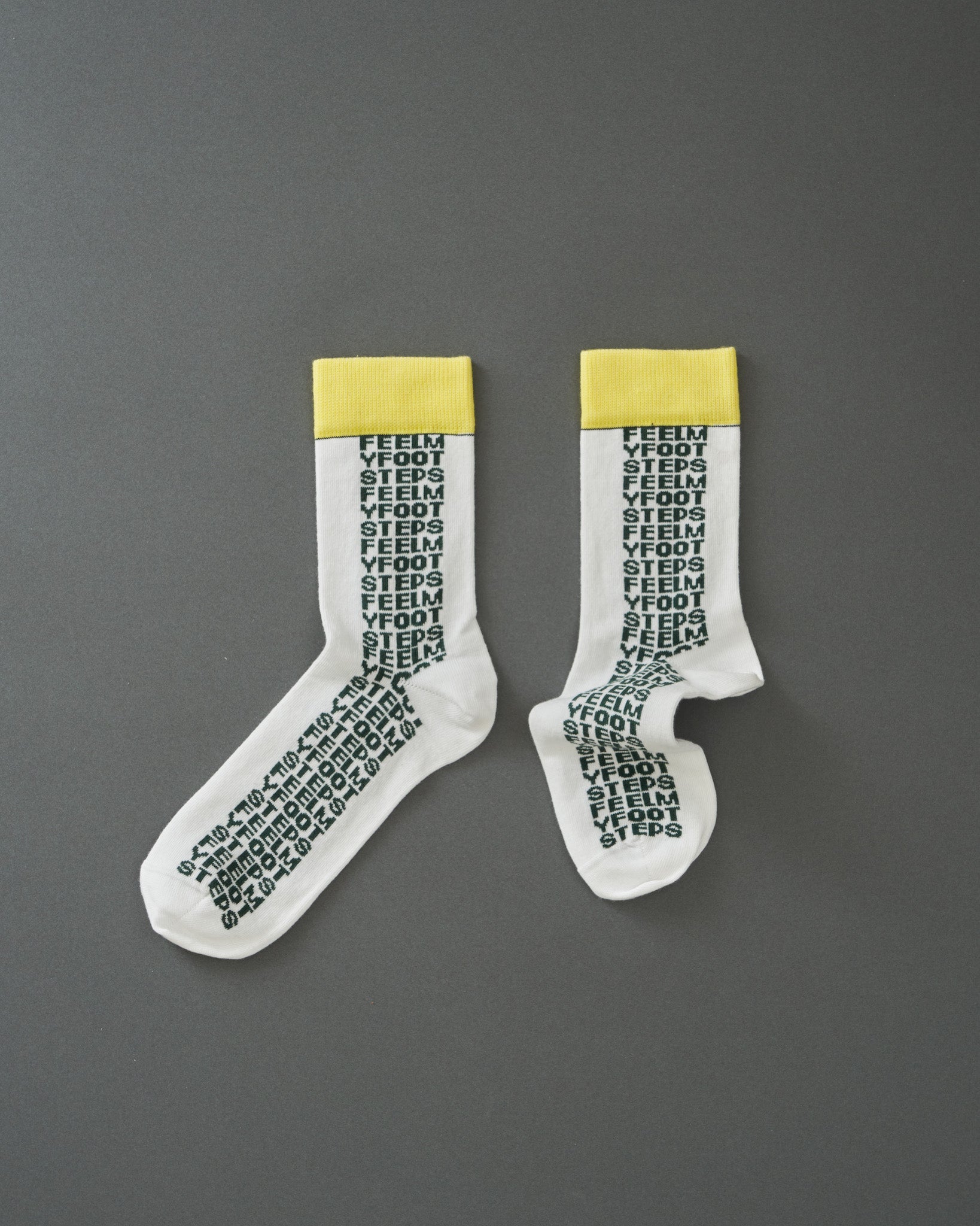 LETTER-cotton crew socks