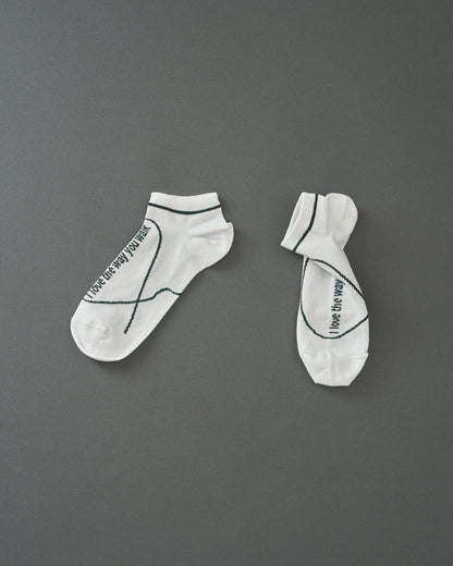 LOVE THE WAY YOU WALK-cotton short socks