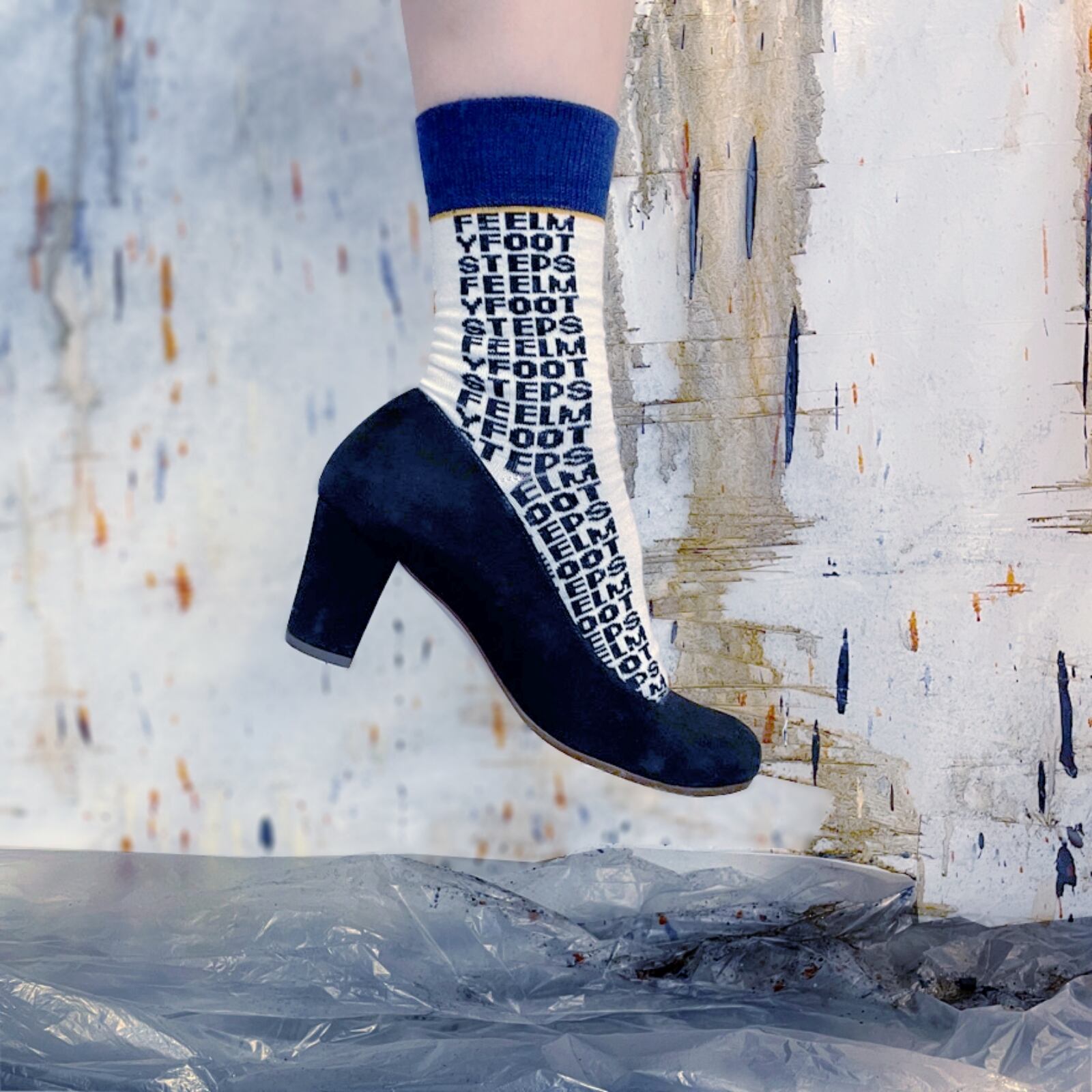 LETTER2-merino wool crew socks