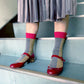 LETTER2-merino wool crew socks